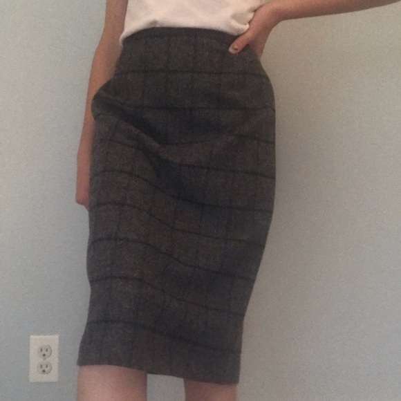 Boden Dresses & Skirts - Boden Grey Plaid Wool Skirt 6L